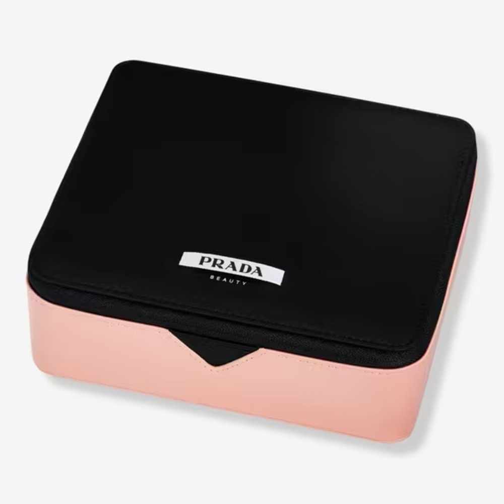 Prada Beauty Paradox Pouch Makeup Box Bag Black Pink New Authentic